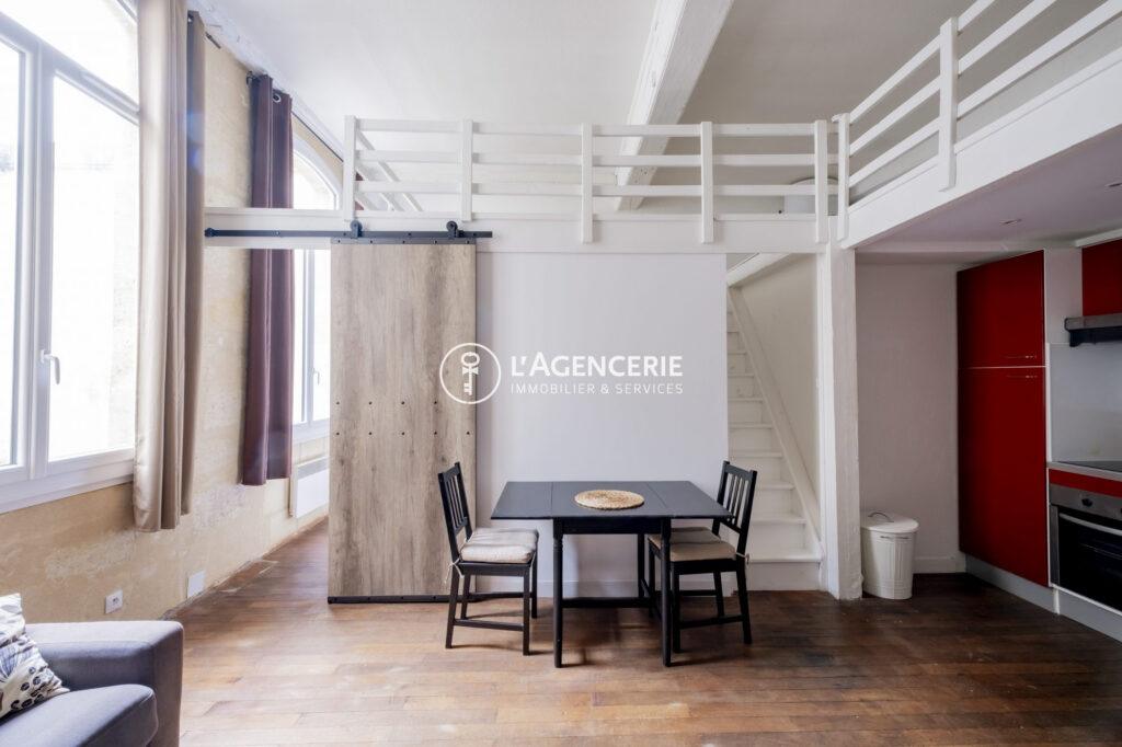 Appartement 2 piéces et une mezzanine meublé – Chartrons